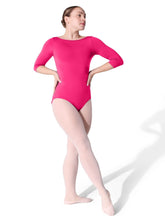 Load image into Gallery viewer, Essentials 3/4 Sleeve Boatneck Leotard
